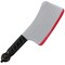 Bloody Cleaver Costume Knife - Fake Weapon Meat Cleaver Prop with Blood and Jolly Roger Handle